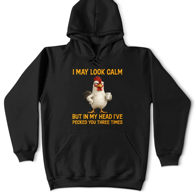 3D Effect Funny Chicken I've Pecked You - Personalized T Shirt