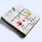 3D Effect Handprints Family - Personalized T Shirt