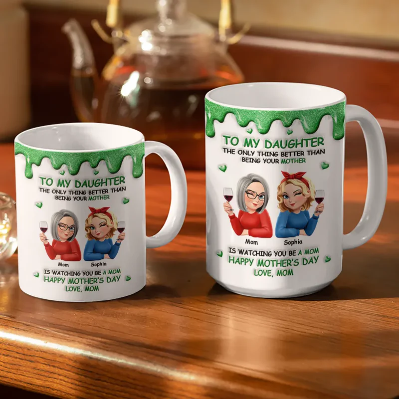 3D Inflated Printed The Only Thing Better Than Being Your Mother Grandmother - Personalized White Edge-to-Edge Mug