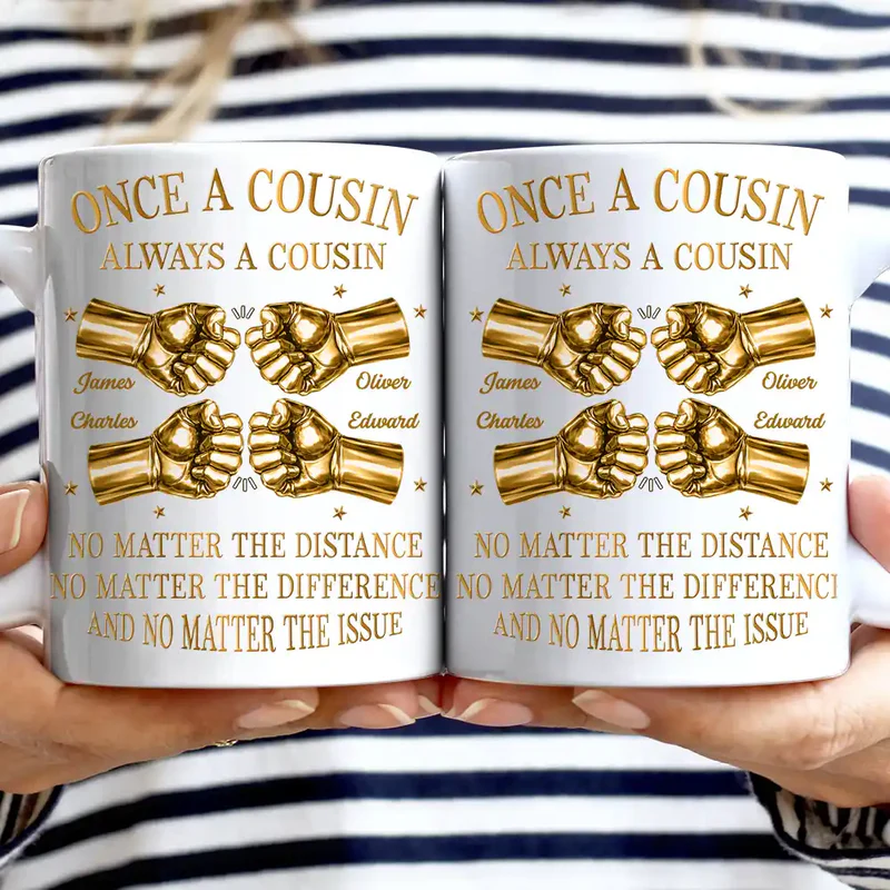 3D Metal Effect Once A Brother Always A Brother - Personalized Mug