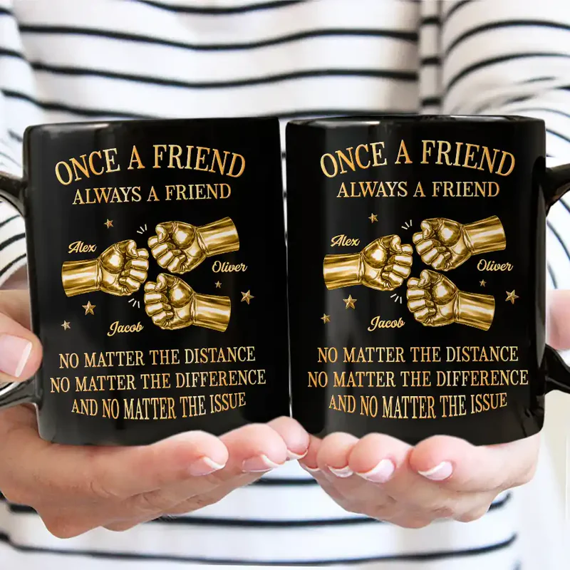 3D Metal Effect Once A Brother Always A Brother - Personalized Mug