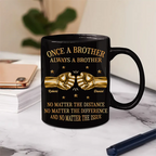 3D Metal Effect Once A Brother Always A Brother - Personalized Mug