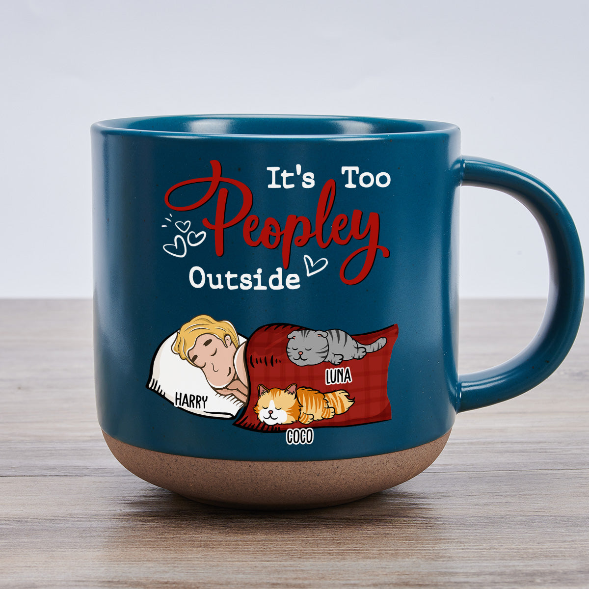 Too Peopley - Personalized Custom Pottery Mug