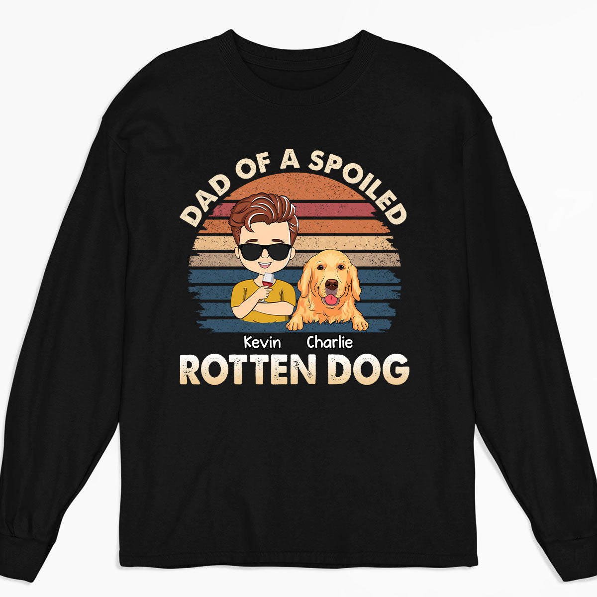 Rotten Dog Version 2 - Personalized Custom Long Sleeve T-Shirt