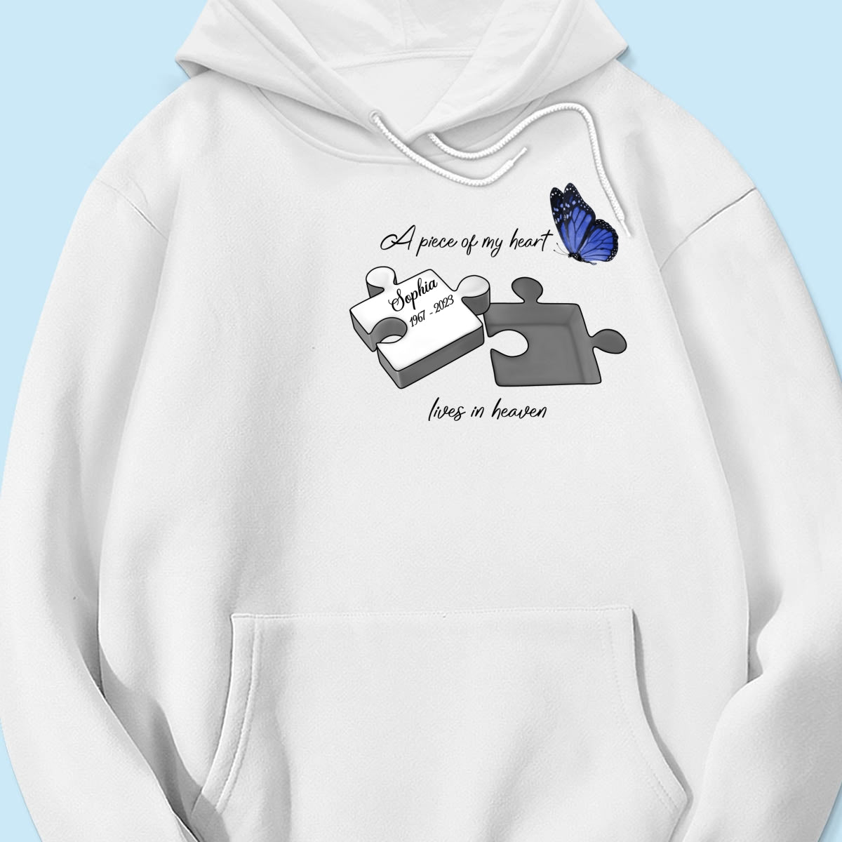 A Piece Of My Heart Lives In Heaven Memorial Gift Personalized Shirt