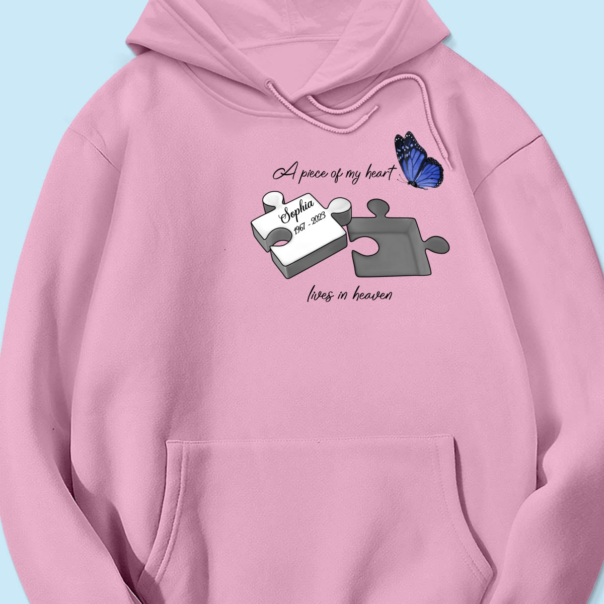 A Piece Of My Heart Lives In Heaven Memorial Gift Personalized Shirt