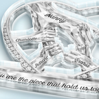 Mom Grandma Holding Hands 3D Effect - Personalized Custom Shaped Acrylic Plaque