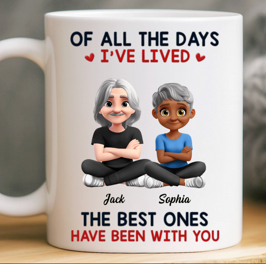 Custom Mug - Personalized Anniversary Wedding Gifts For Husband And Wife, Him And Her - Together Is My Favorite Place