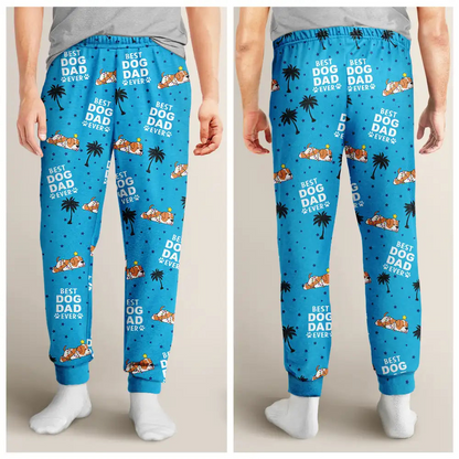 Best Dog Mom Dad Ever Lying Dog - Personalized Pajama Pants