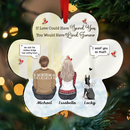 Memorial Dog Cat You Were My Favorite Hello And Hardest Goodbye - Personalized Custom Shaped Acrylic Ornament