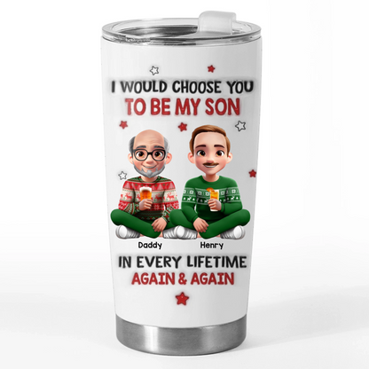 Custom Tumbler - Personalized Birthday Gifts For Mom, Dad, Son - My Son My Forever Gift