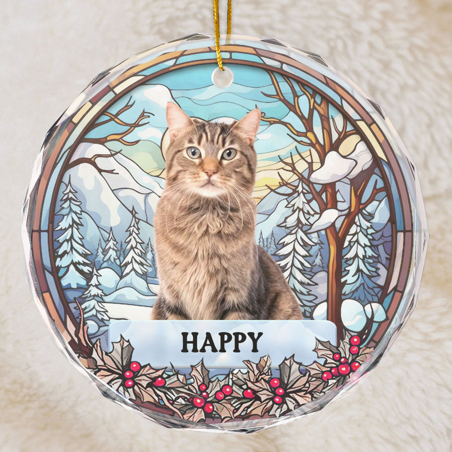 Custom Pet Photo - Personalized Acrylic Ornament - Christmas Gift For Dog Lovers, Pet Lovers, Pet Loss