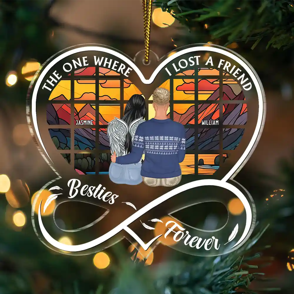 Where We Lost A Friend - Personalized Custom Shaped Acrylic Ornament