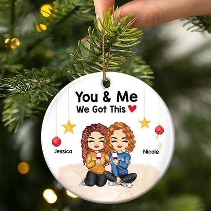 I'm Yours No Returns Or Refunds - Personalized Circle Acrylic Ornament