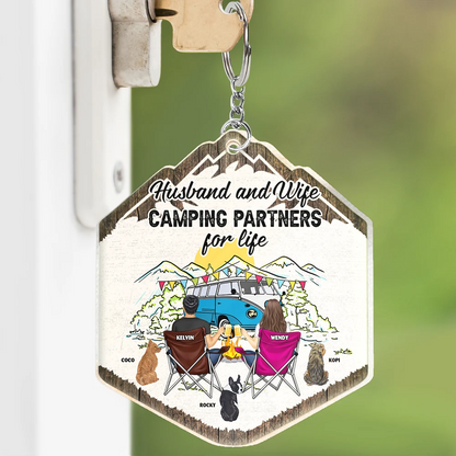 Making Memories One Campsite - Personalized Acrylic Keychain