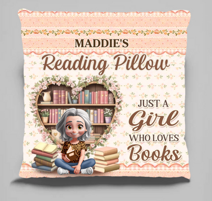 Custom Pocket Pillow - Personalized Bookish Gifts For Book Lovers, Bookworms, Readers - Chapters Of Happiness