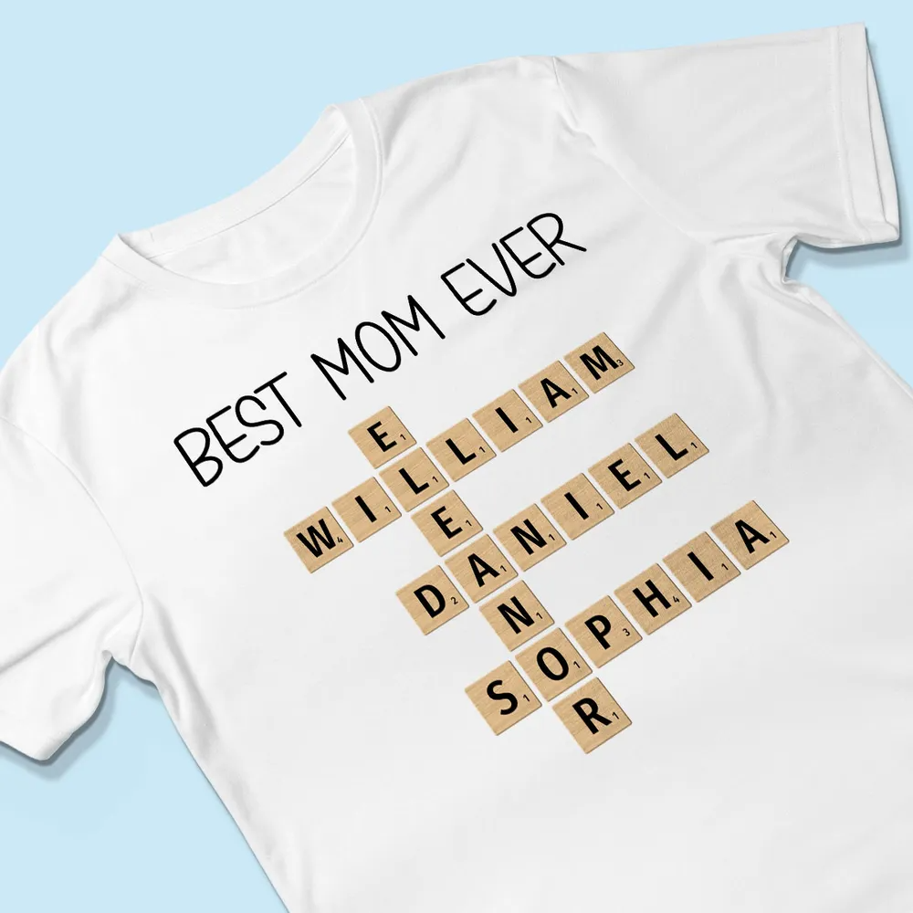 Custom Text Create Your Own Crossword Puzzle Personalized Light Color Shirt