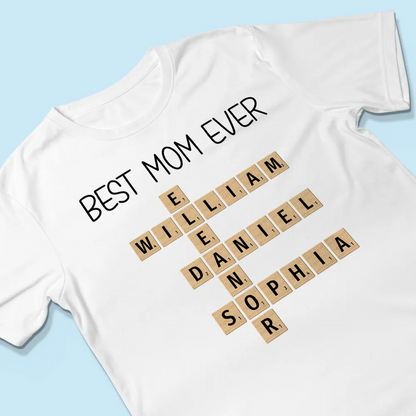 Custom Text Create Your Own Crossword Puzzle Personalized Light Color Shirt