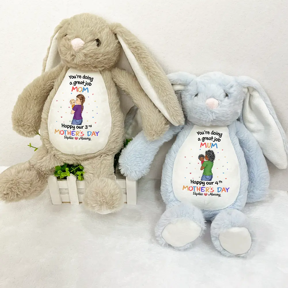 You're Doing A Great Job - Personalized Soft Toy Bunny