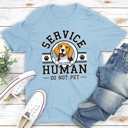 Dog Service Human Logo - Personalized Custom Unisex Shirt