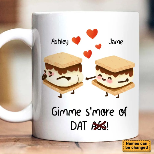 Personalized Couple Gift Funny Love SMORE S'MORE Pun Mug