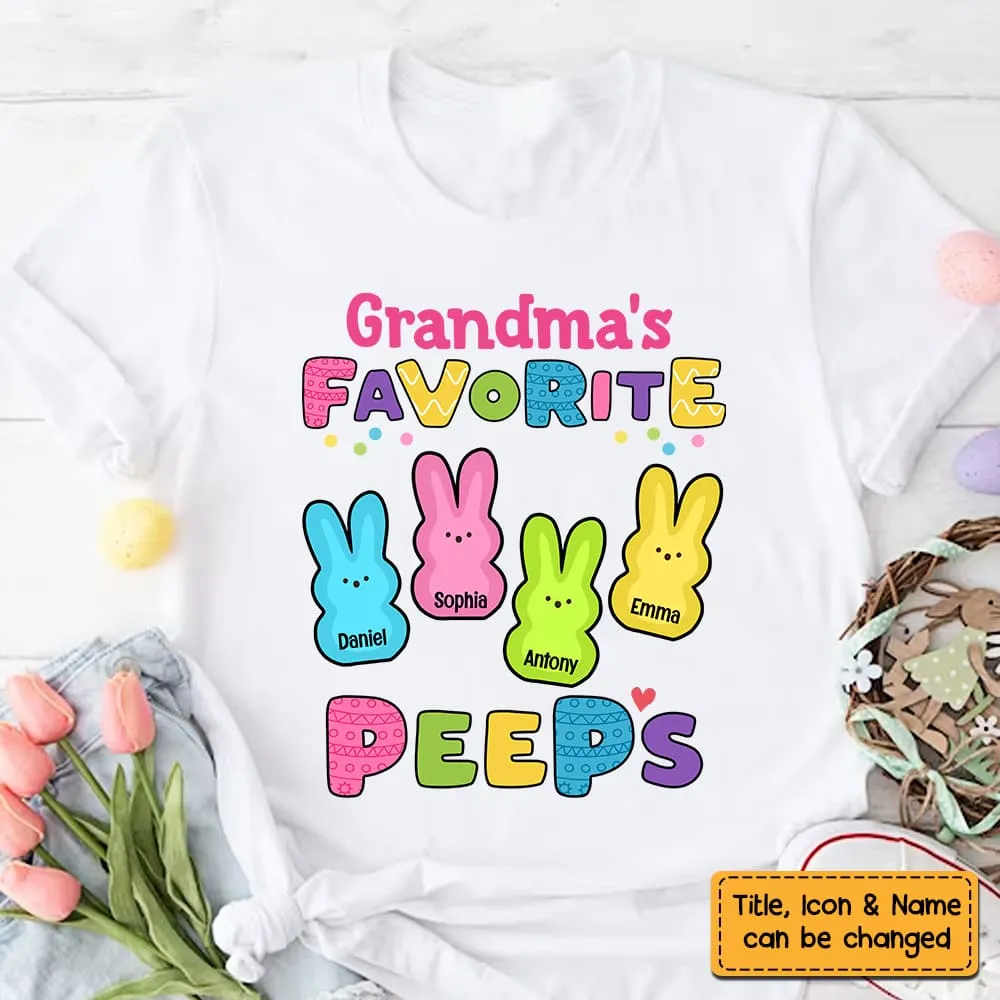 Personalized Gift For Grandma Easter Peeps Shirt - Hoodie - Sweatshirt