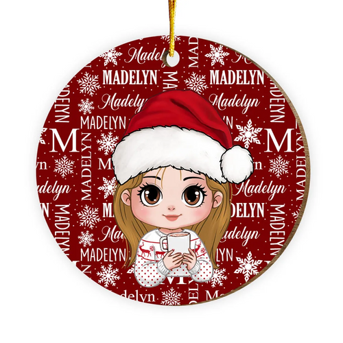 Personalized Gift For Granddaughter Name MDF Acrylic Ornament