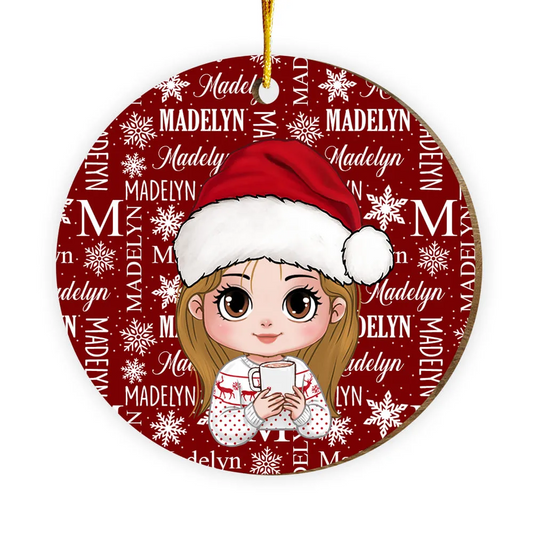 Personalized Gift For Granddaughter Name MDF Acrylic Ornament