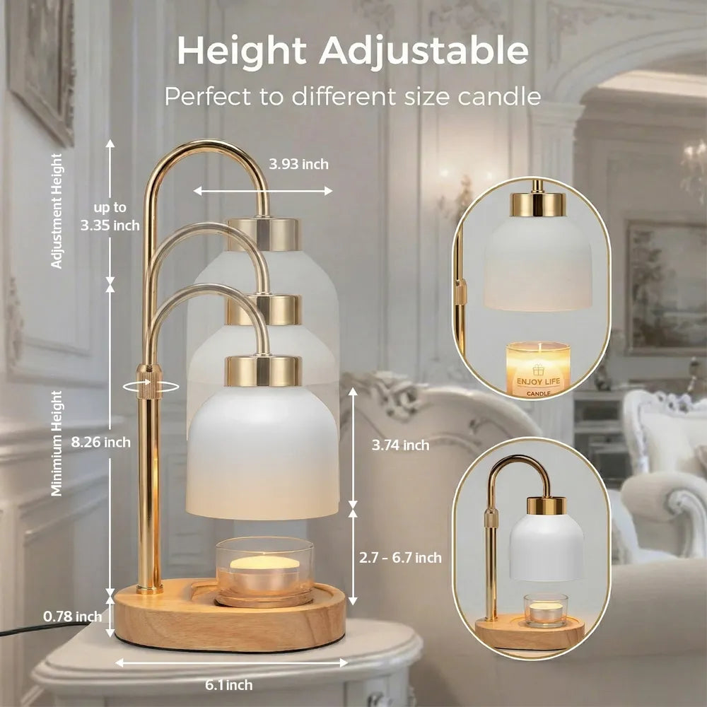 Grandma Mom Heart Custom Kids Names - Personalized Candle Warmer Lamp - Gift For Grandma, Mom