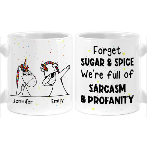 Best Friends Unicorn Perfect Bestie Gift - Personalized Mug