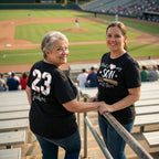 That's My Grandson Out There - Personalized Double Sided Shirt - Baseball Softball Grandma Mom