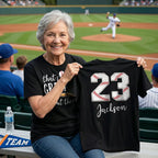 That's My Grandson Out There - Personalized Double Sided Shirt - Baseball Softball Grandma Mom