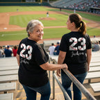 That's My Grandson Out There - Personalized Double Sided Shirt - Baseball Softball Grandma Mom