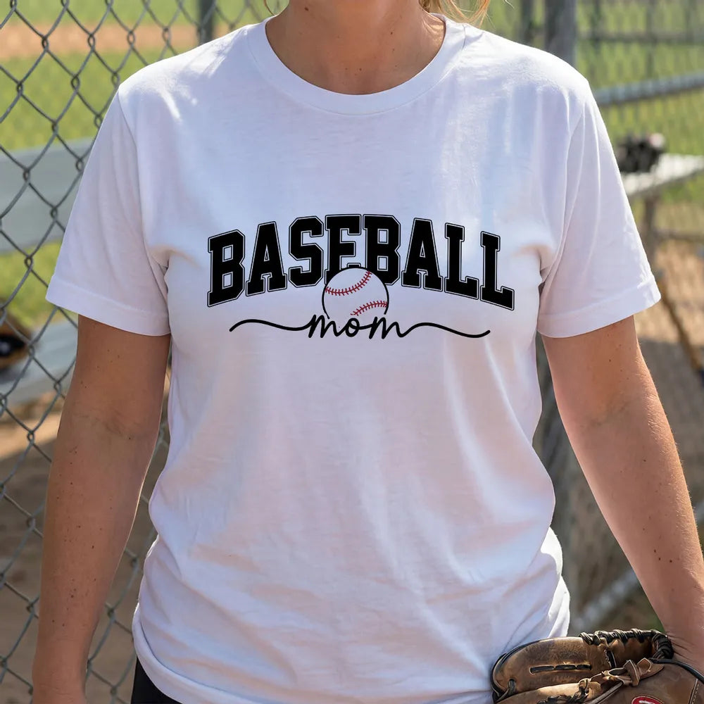 Baseball Mom Baseball Players - Personalized Personalized Double Sided Shirt- Mother's Day Gift For Baseball Mom, Wife