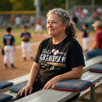 That's My Grandson Out There - Personalized Double Sided Shirt - Baseball Softball Grandma Mom