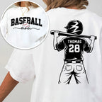 Baseball Mom Baseball Players - Personalized Personalized Double Sided Shirt- Mother's Day Gift For Baseball Mom, Wife
