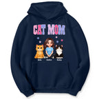 Polka Dot Pattern Spring Summer Vibe Cat Mom - Personalized Shirt - Mother's Day Gift For Cat Mom