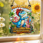 Mamasaurus More Awesome - Personalized Suncatcher - Mother's Day Gift for Mom, Wife