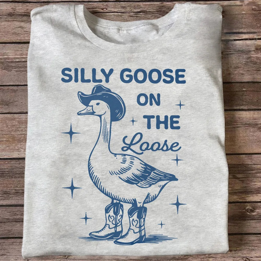 Silly Goose On The Loose Funny Shirt For Kid