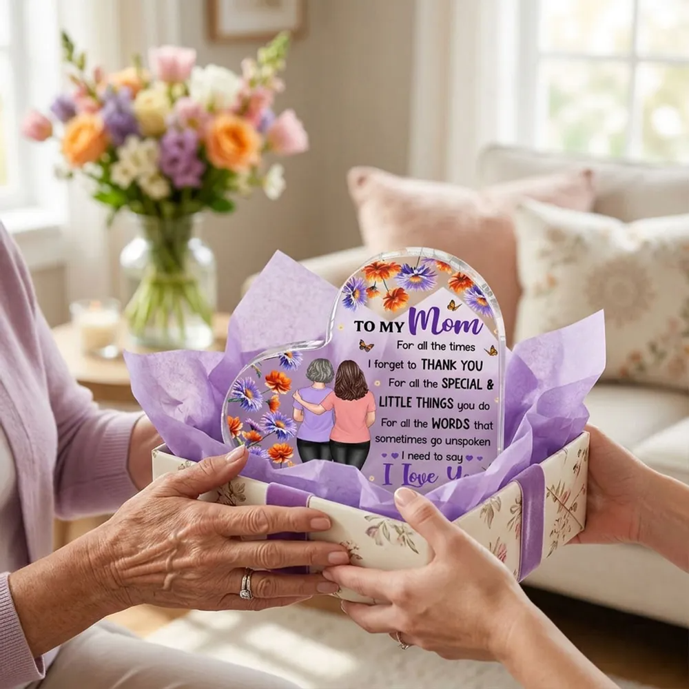 To My Mom I Need To Say I Love You - Personalized Acrylic Block Plaque