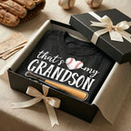 That's My Grandson Out There - Personalized Double Sided Shirt - Baseball Softball Grandma Mom