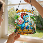Mamasaurus More Awesome - Personalized Suncatcher - Mother's Day Gift for Mom, Wife