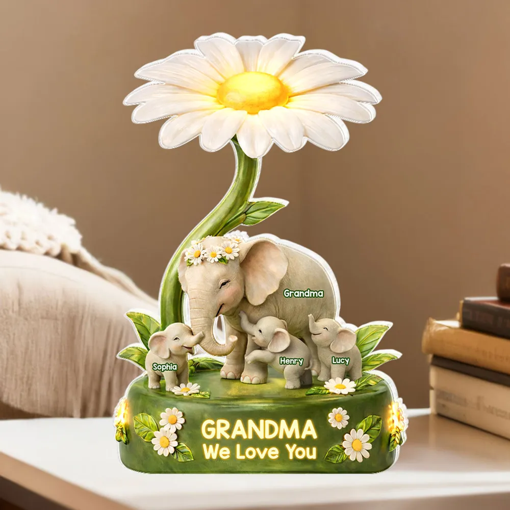 Grandma We Love You - Personalized Acrylic Block Plaque - Gift For Mom, Grandma