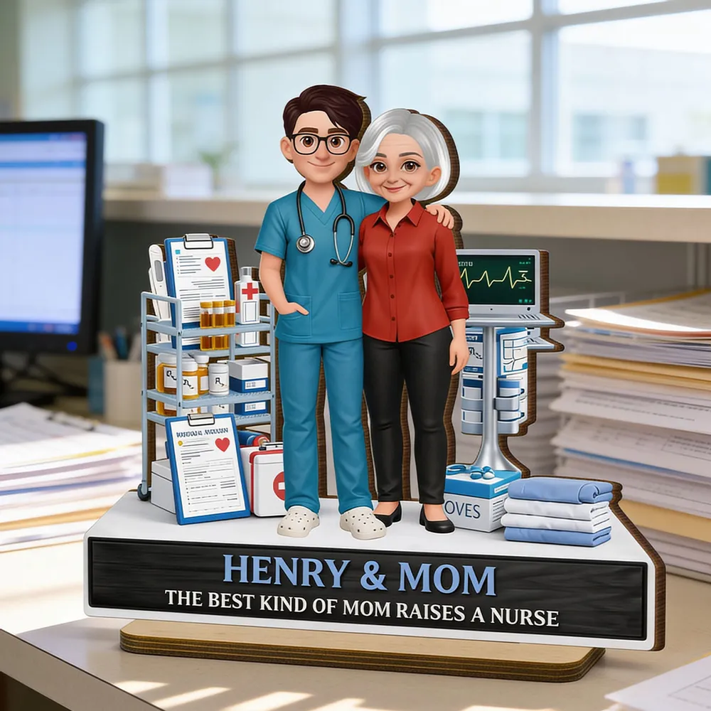 The Best Kind Of Mom Raises A Nurse - Personalized Wooden Plaque