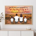 Sunset Fields The Only Thing Better Than Being My Wife - Personalized Poster - Mother's Day Gift For Mom, Wife