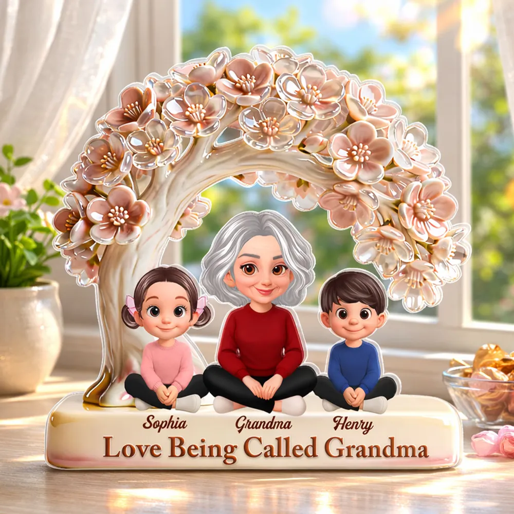 Love Being Called Grandma - Personalized Acrylic Block Plaque