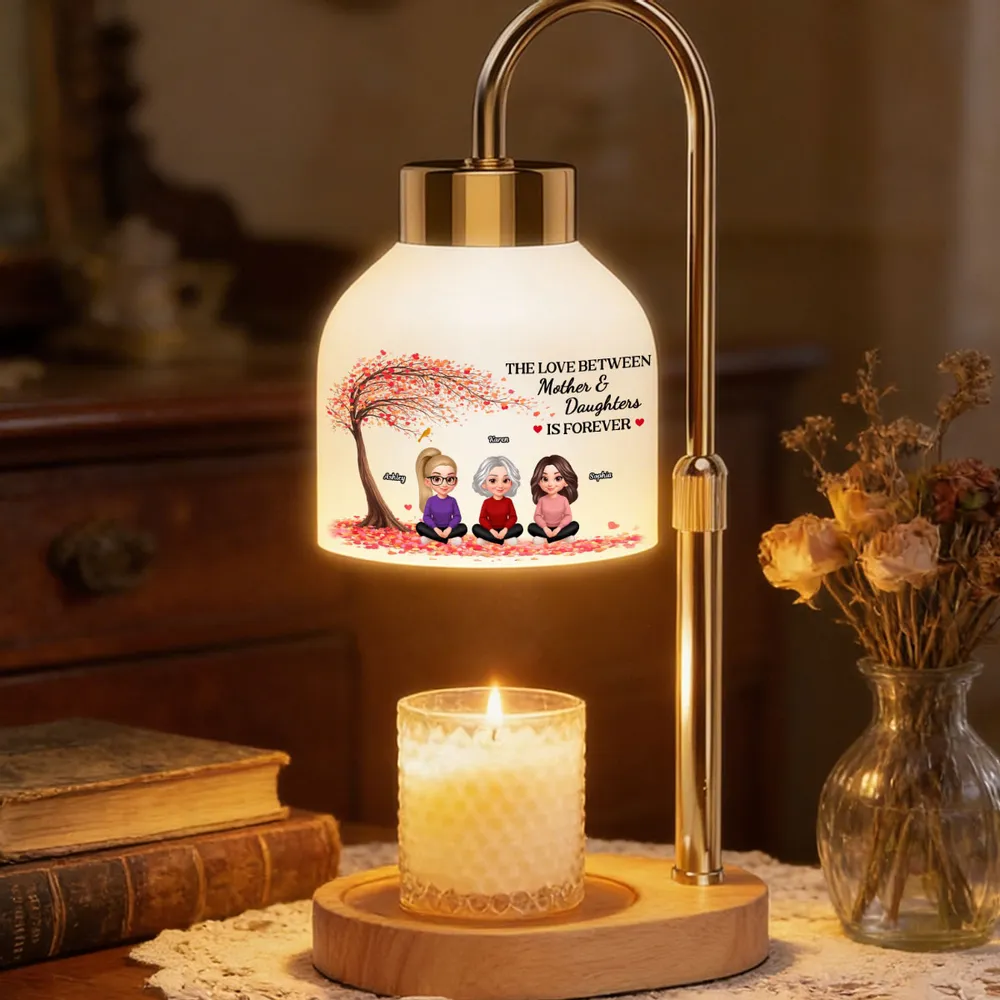 The Love Between Mother And Daughters Is Forever - Personalized Candle Warmer Lamp