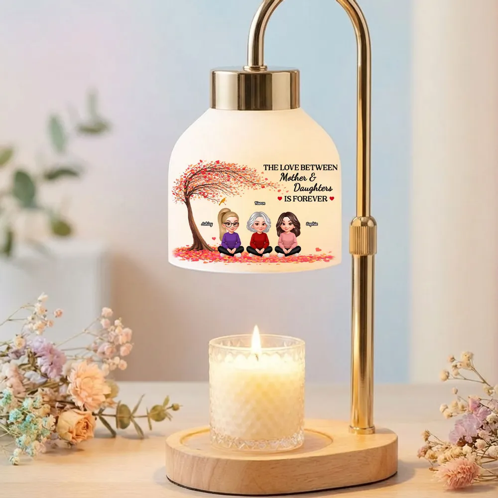 The Love Between Mother And Daughters Is Forever - Personalized Candle Warmer Lamp