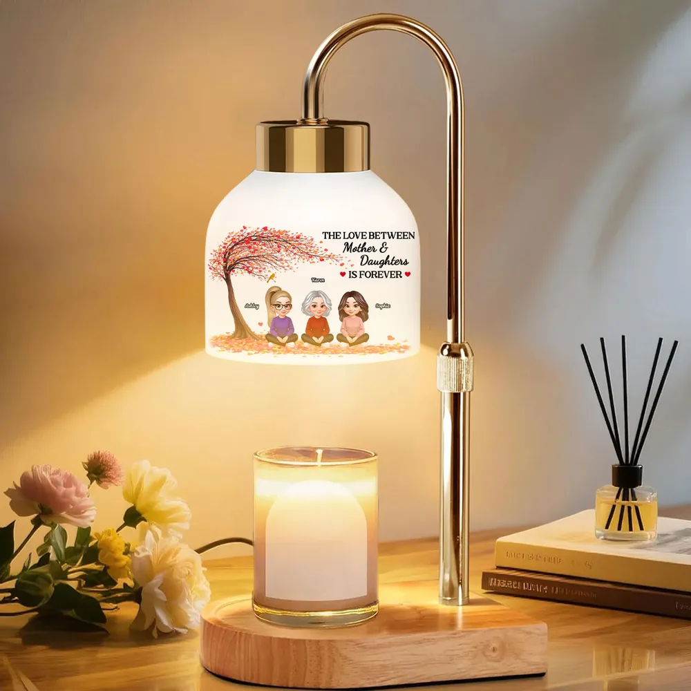 The Love Between Mother And Daughters Is Forever - Personalized Candle Warmer Lamp