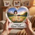 We Caught The Best Mom Baseball 2D Flat - Personalized Acrylic Block Plaque - Mother's Day Gift For Baseball Mom